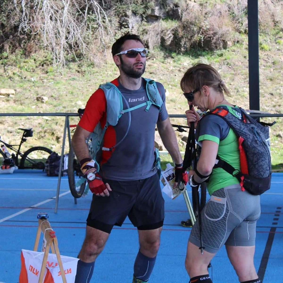 Javier y Marta en un anterior Raid Aventura.