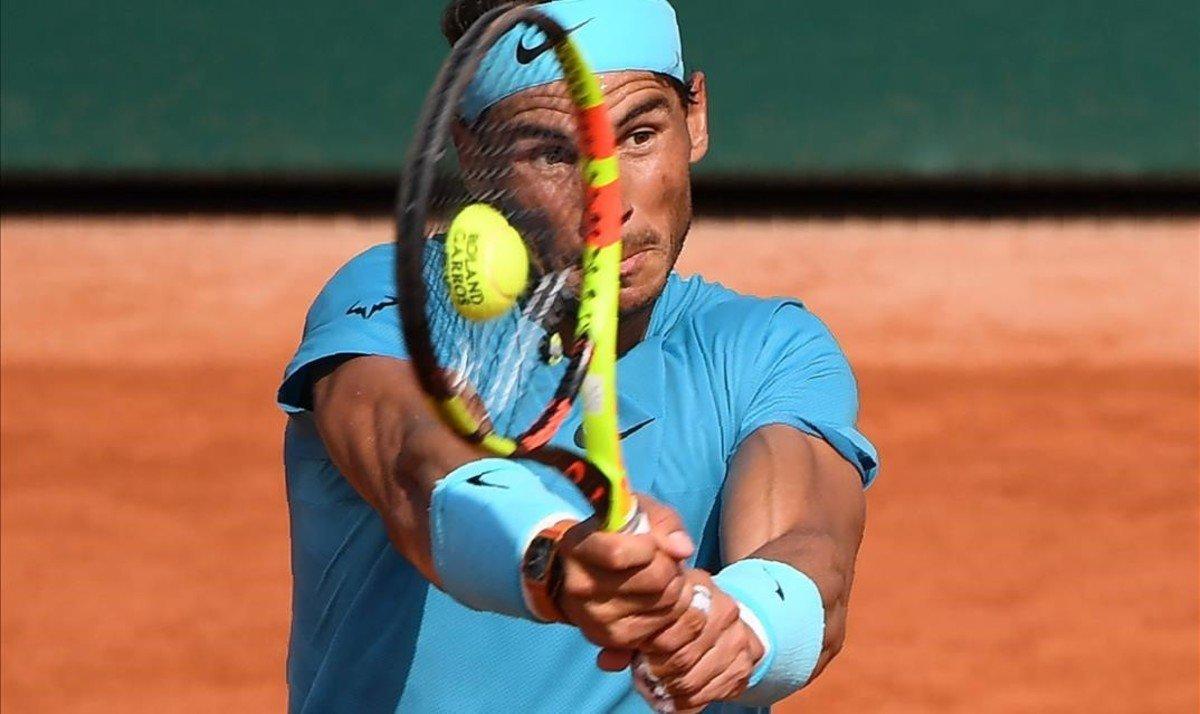 jpujol43665226 spain s rafael nadal plays a backhand return to argentina s 180608174442