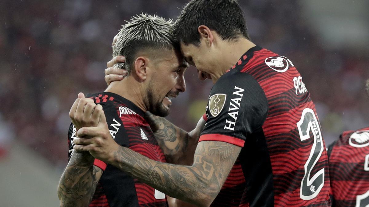 El Flamengo, celebrando un gol