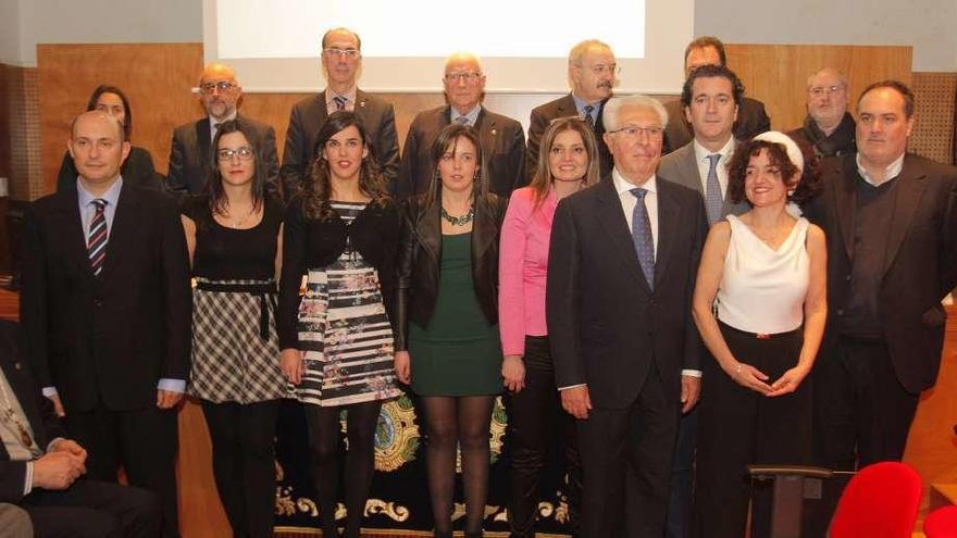 Foto de familia de los premiados. // Xoán Álvarez