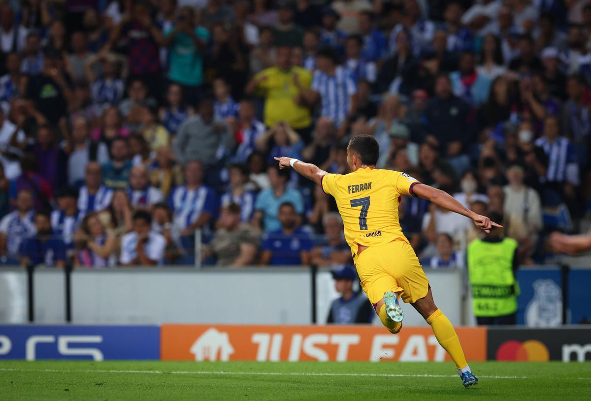 Ferran Torres marcó el de la victoria del Barça en Oporto la pasada temporada