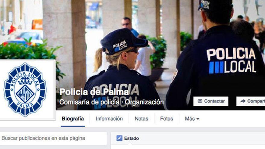 La Policía Local de Palma estrena Facebook oficial