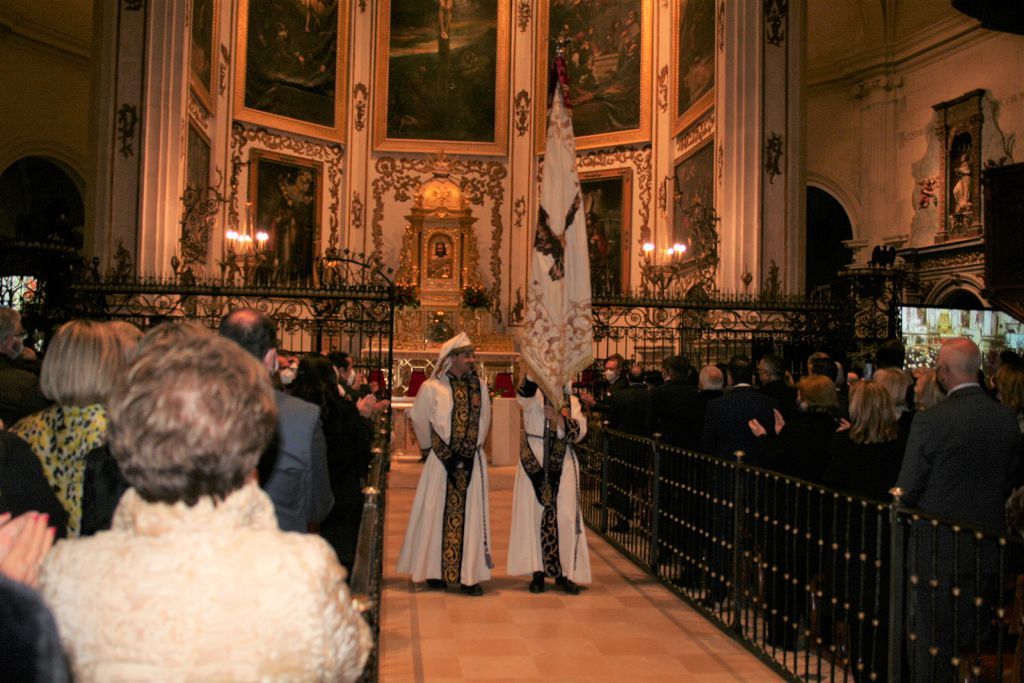 Pregón de la Semana Santa de Lorca del general de la Guardia Civil Miguel Martínez en la antigua colegial de San Patricio.