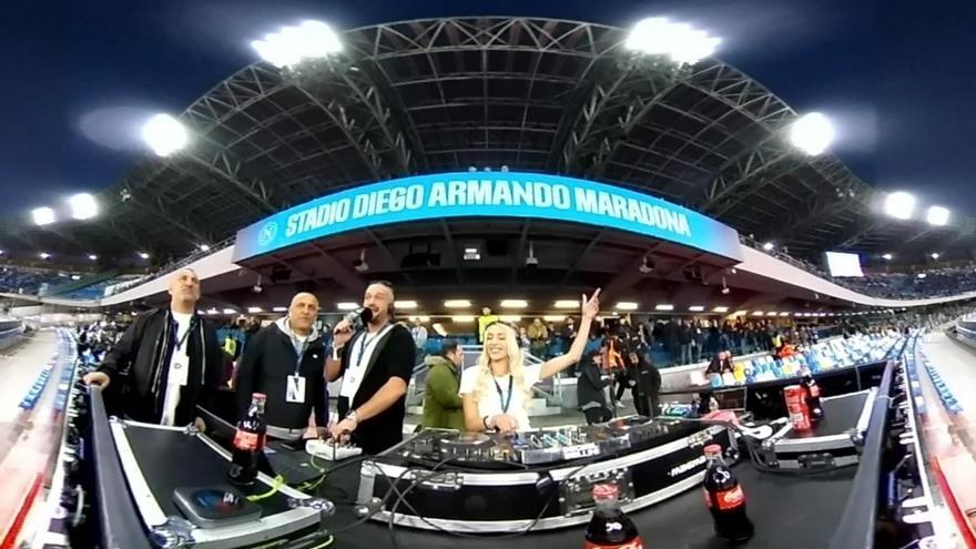 Pure Ibiza Radio hace historia en el Estadio Diego Armando Maradona de Nápoles