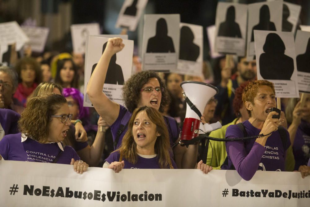 Manifestación contra la violencia machista