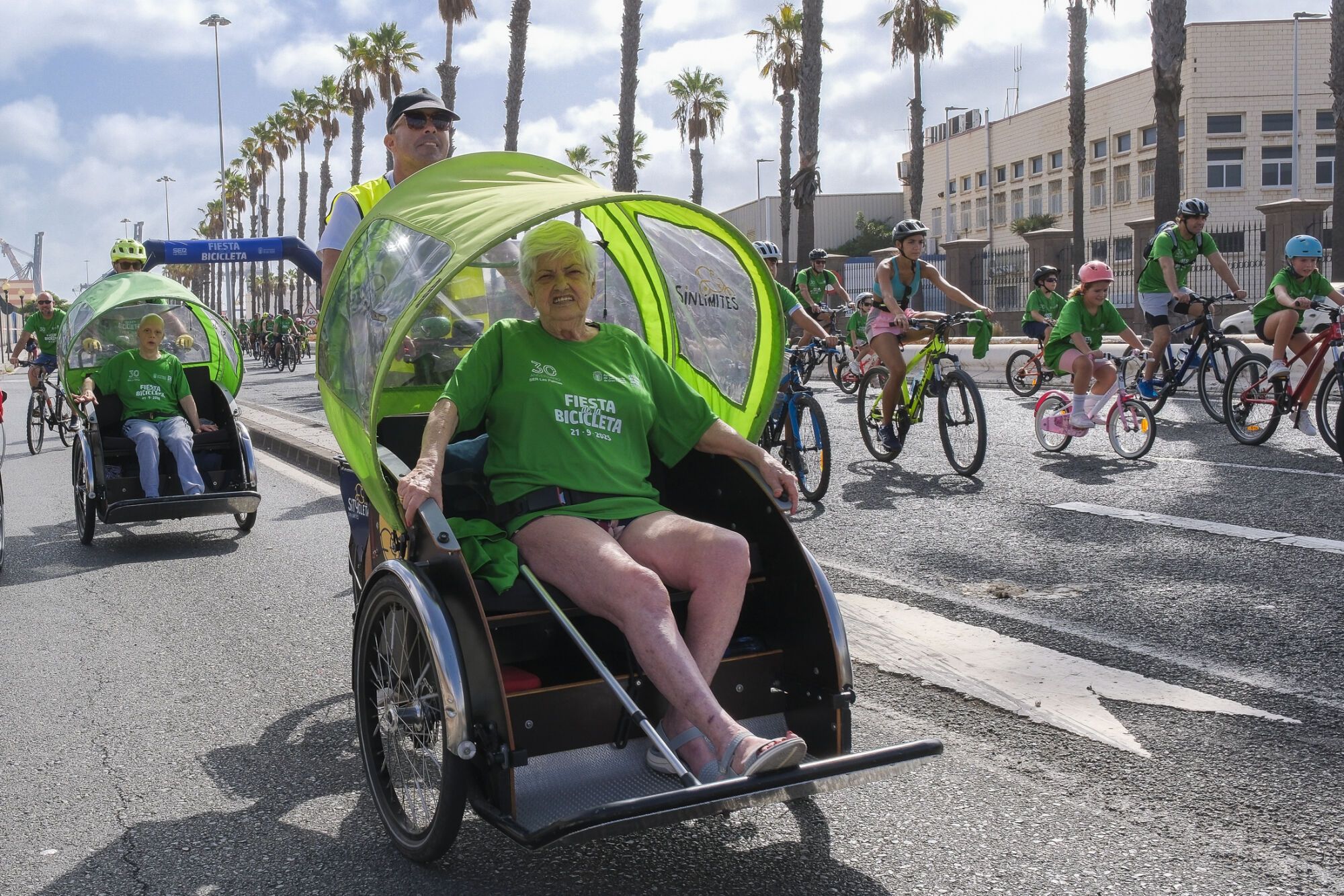 Fiesta de la bici en Las Palmas de Gran Canaria