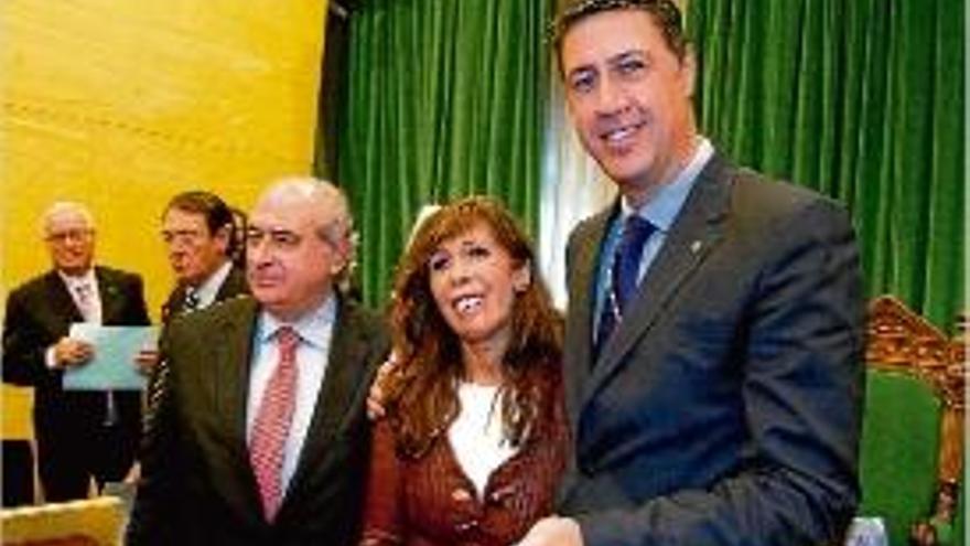 L&#039;acalde, Xavier García Albiol (PP) amb Alícia Sánchez-Camacho.