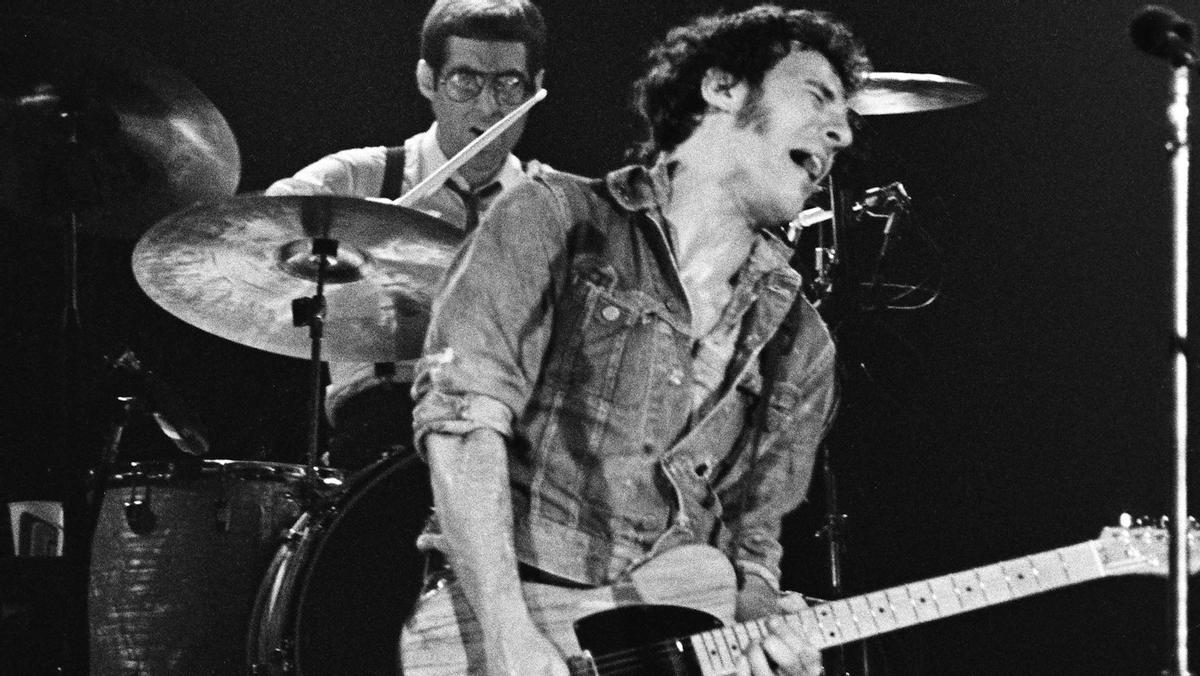 Bruce Springsteen, en el concierto del Palau d'Esports de 1981.