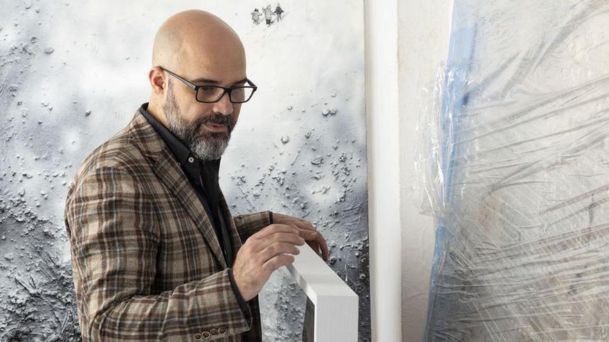 Marcos Tamargo, durante el montaje de "Donde se esconden los colores".