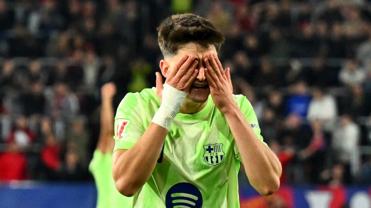 Pau Víctor celebra su gol ante Osasuna