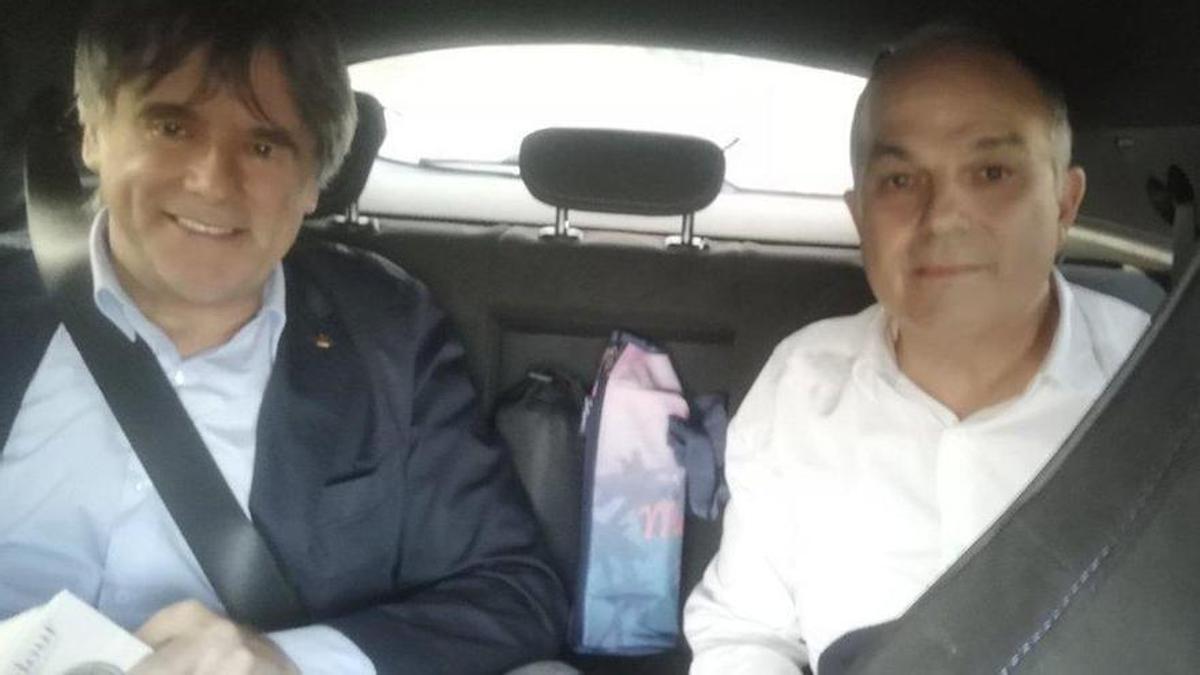 Imatge inèdita del retorn fugaç de Puigdemont el 2024 proporcionada per ell mateix.