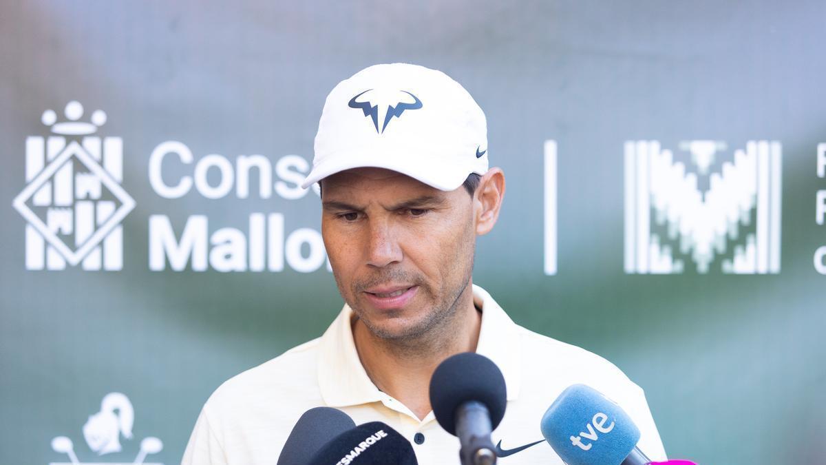 Nadal, esta mañana en el Pula Golf.