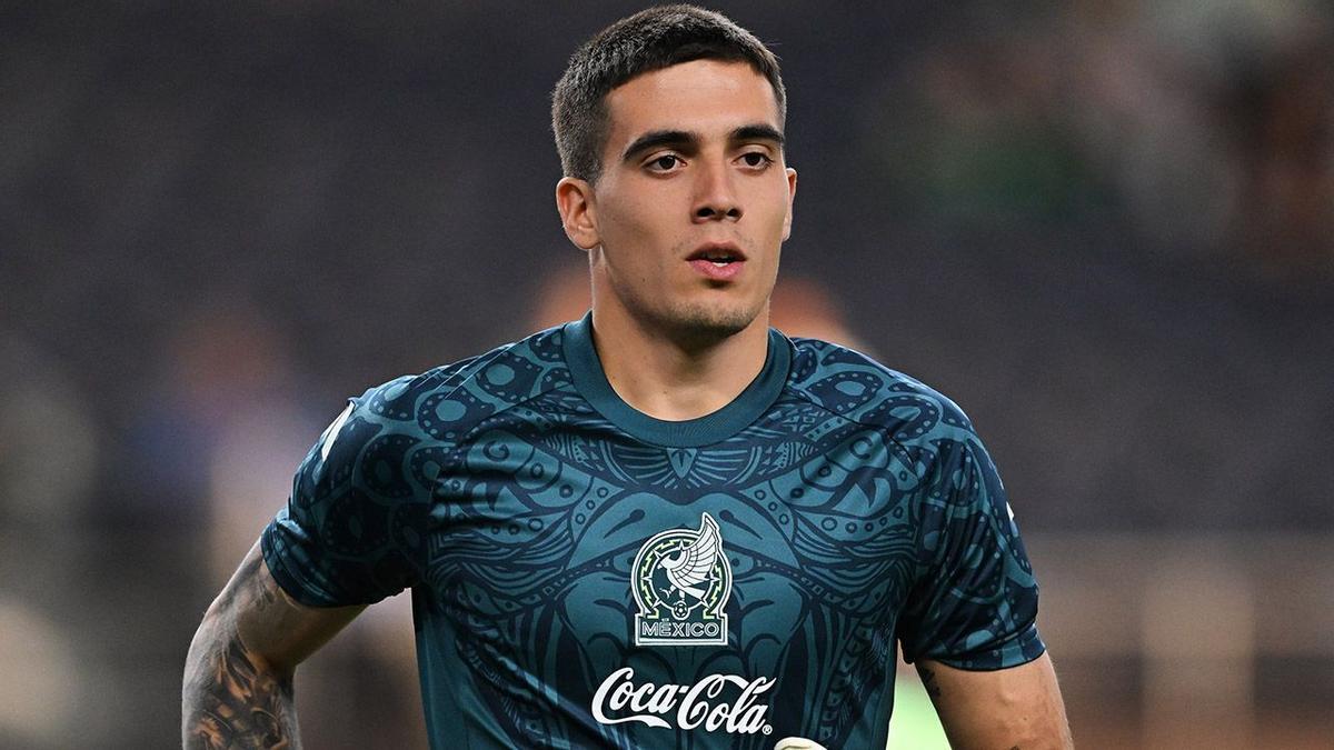 Padilla, con la camiseta de la selección de México