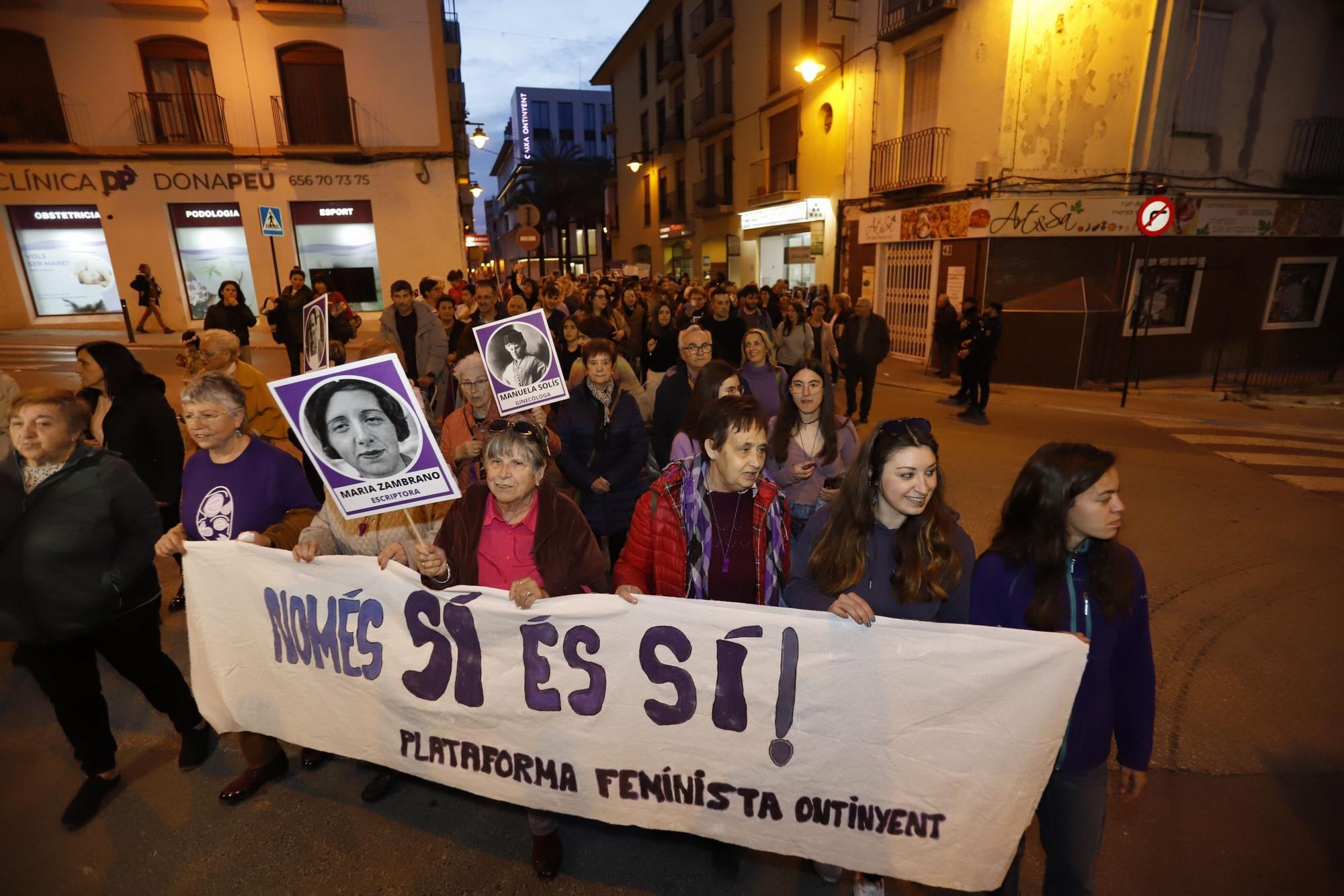 Manifestaciones y actos por el 8M en Ontinyent y Xàtiva