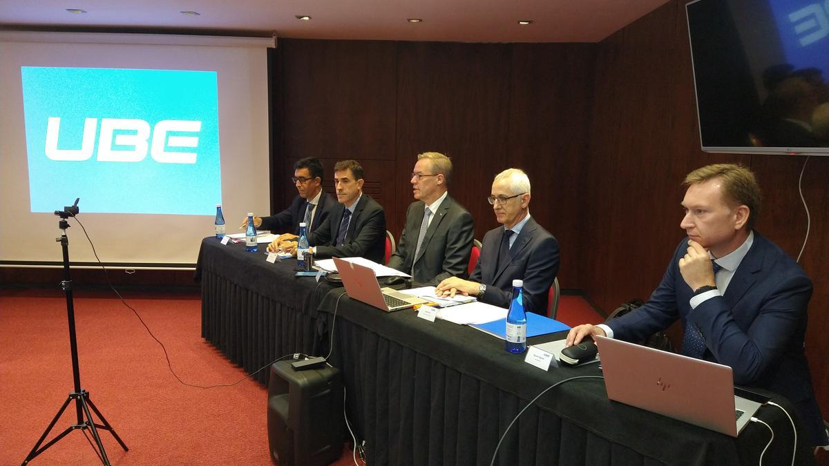 Presentación de los resultados de UBE Corporatio Europe