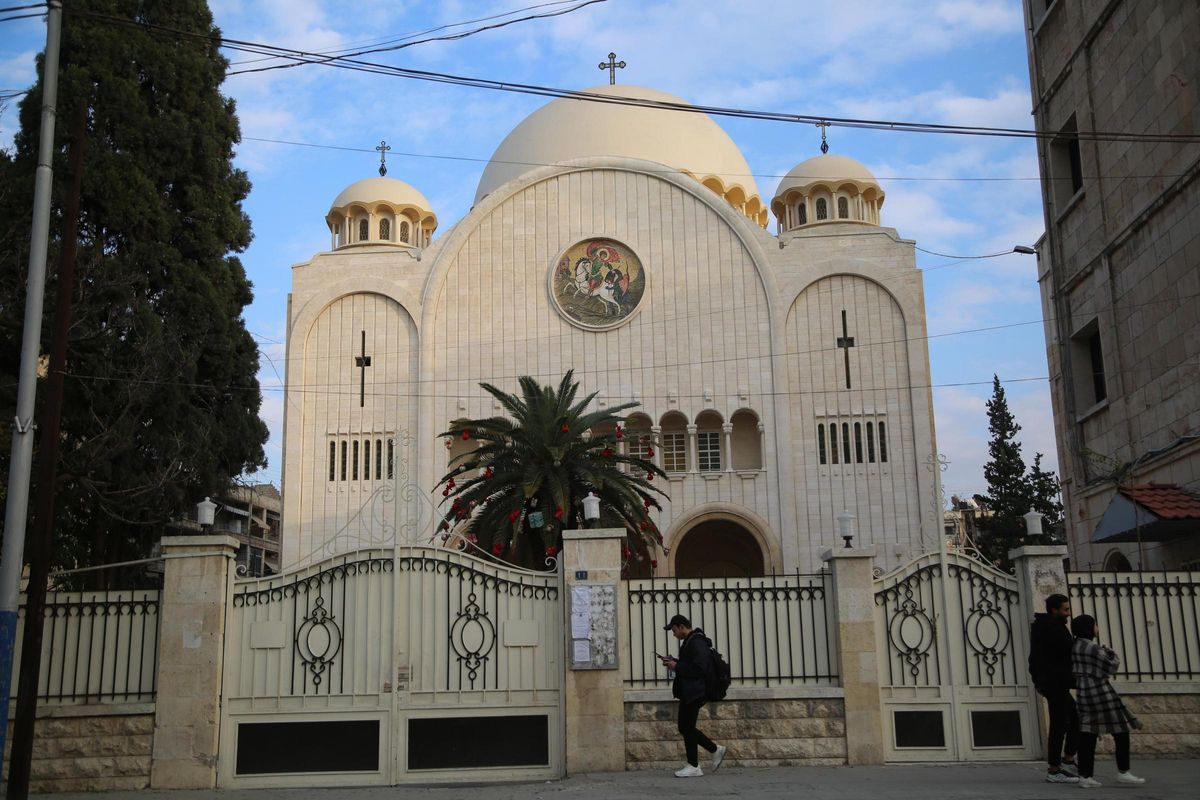 Una iglesia cristiana en la ciudad siria de Alepo.