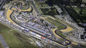 Imagen aérea del circutito de Le Mans