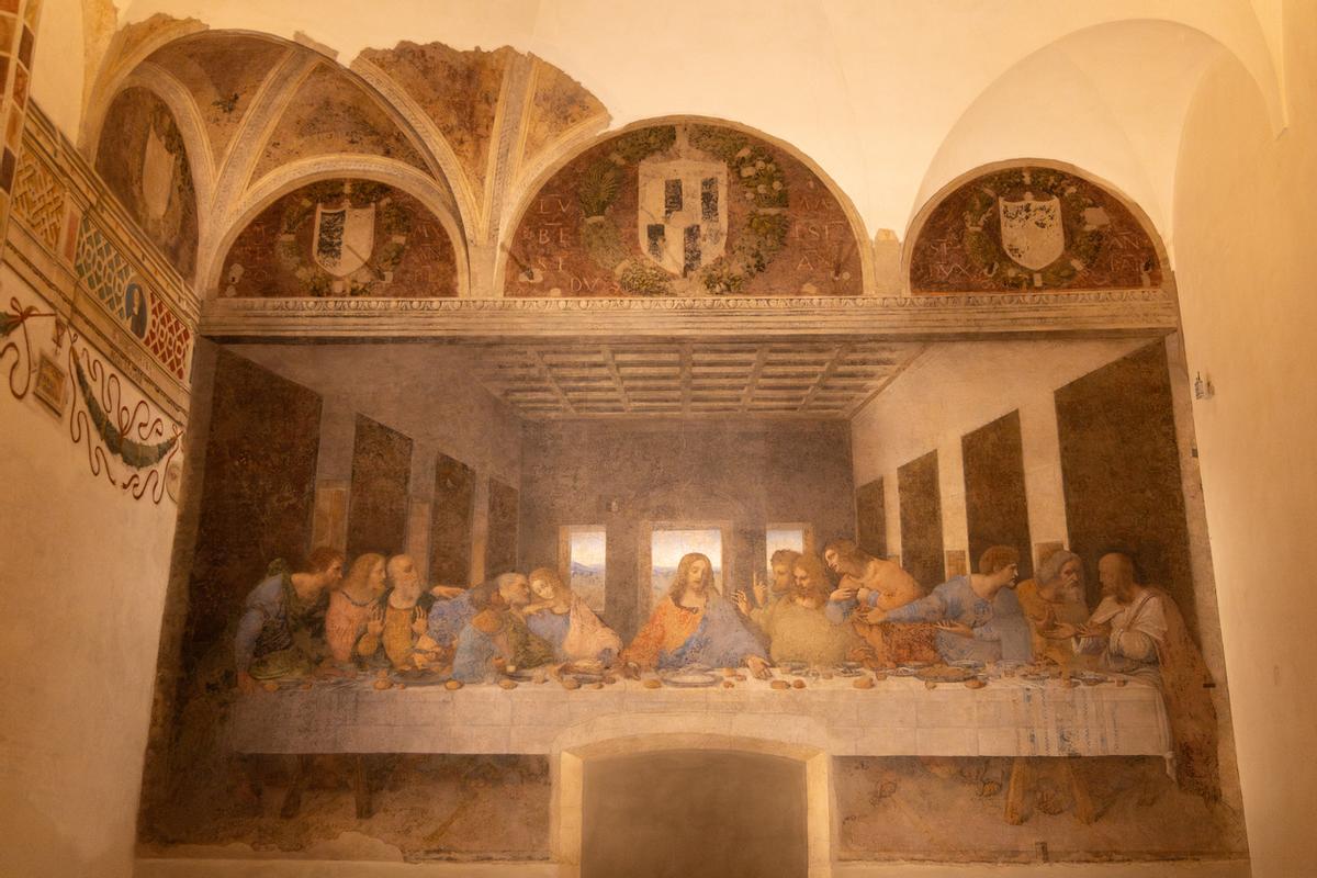 La Última Cena, en el refectorio de Santa Maria delle Grazie