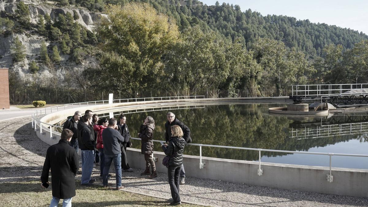Les imatges de la visita a la depuradora de Manresa
