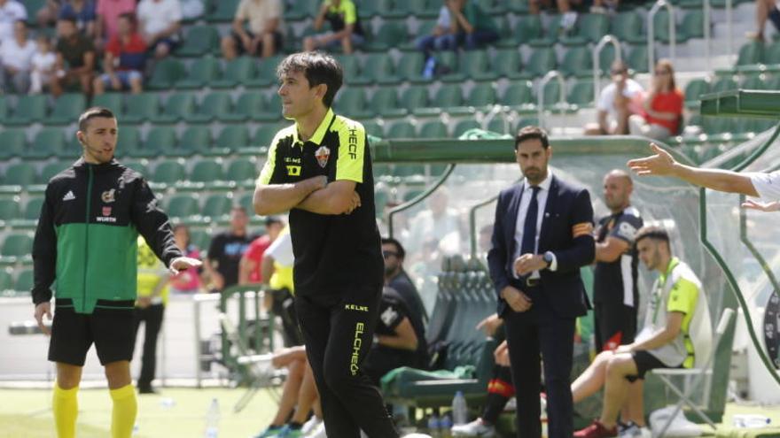 Pacheta, durante el partido de este domingo frente al Mallorca