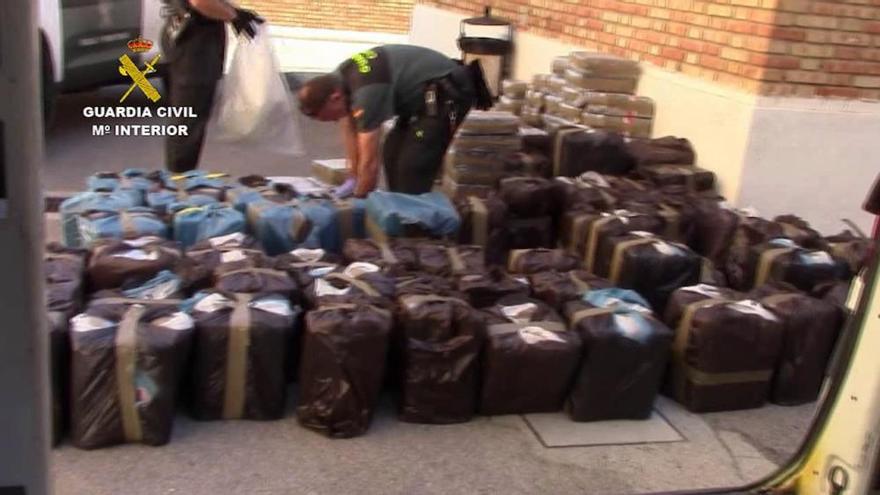 Interceptada una furgoneta en Estepona con 2.000 kilos de resina de hachís