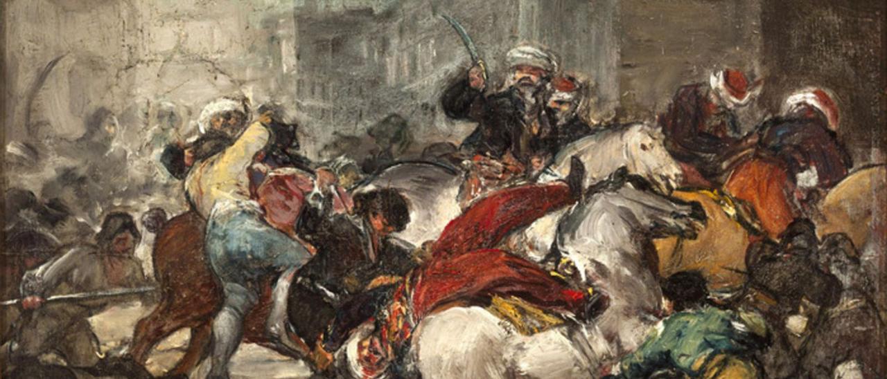 El 2 de mayo de 1808 en Madrid 
o La lucha de los mamelucos,
pintado por Francisco
de Goya. información