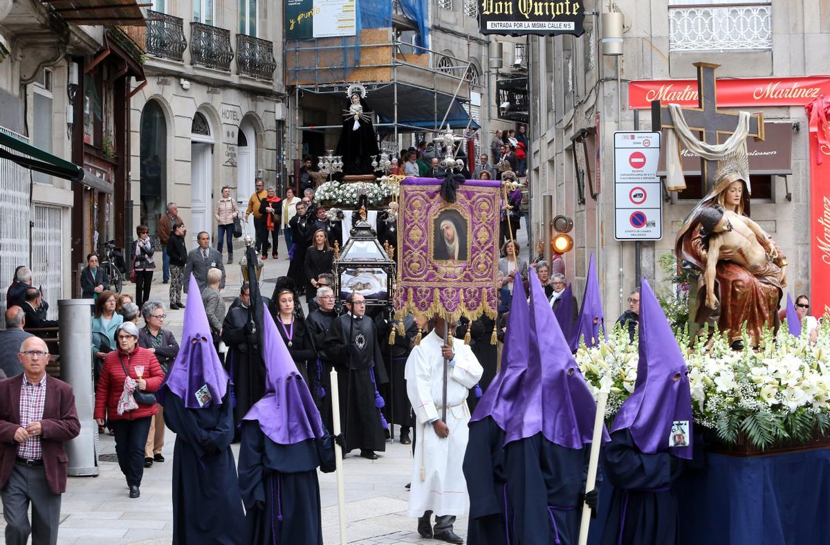 Foto de archivo de la procesión del Santo Entierro en Vigo.