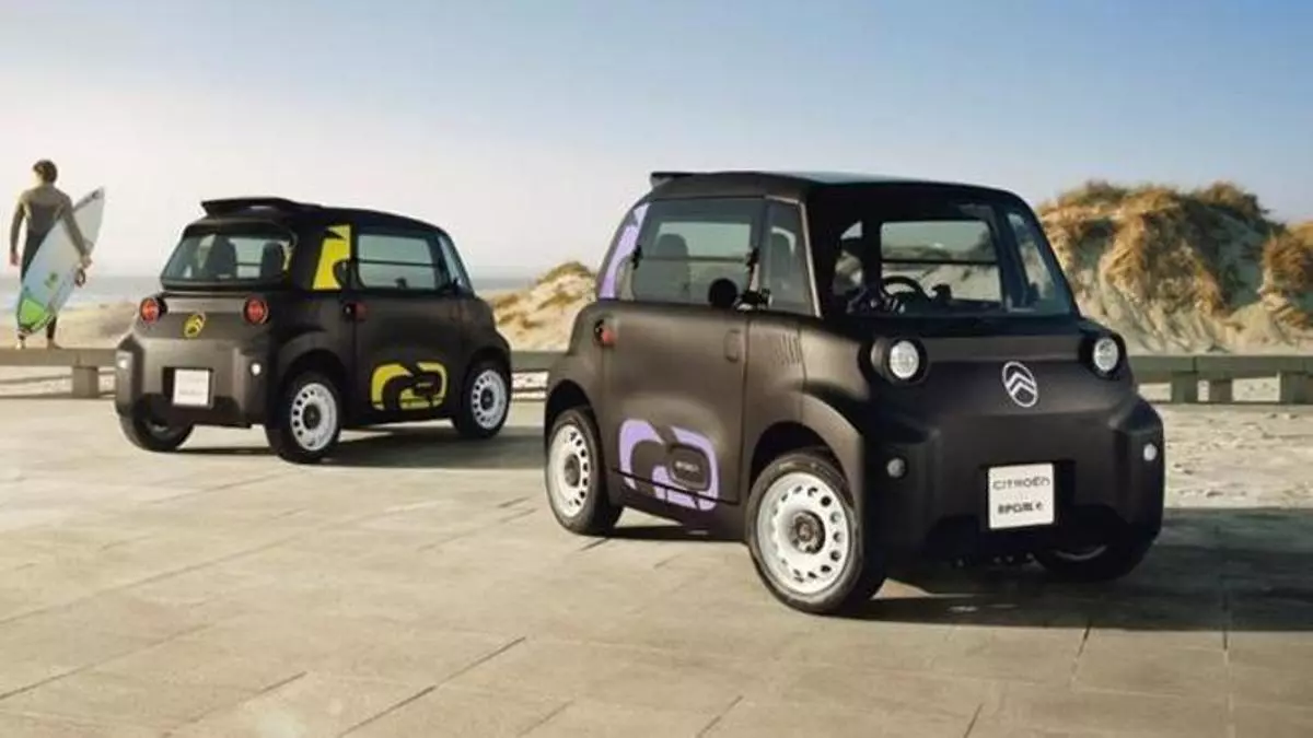 Nuevo Citroën Ami Rip Curl una serie limitada de 1.600 unidades que combina su ADN único con el espíritu del surf y la evasión