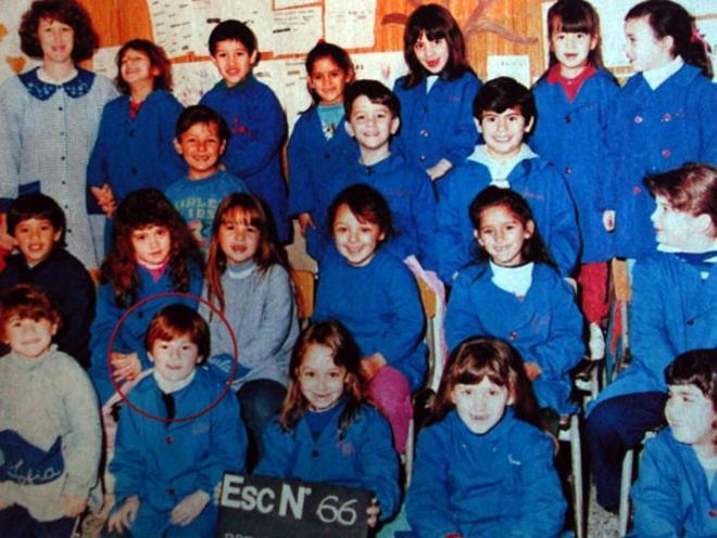 Así era Leo Messi de pequeño en su clase