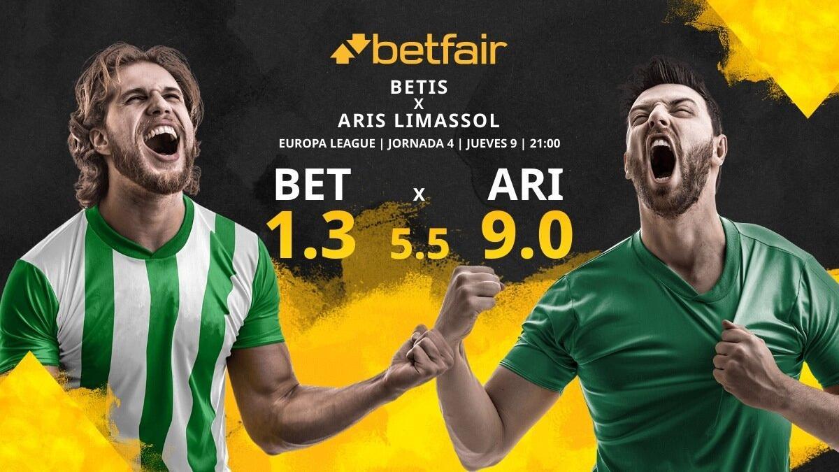 Real Betis Balompié vs. Aris Limassol FC: horario, TV, estadísticas, clasificación y pronósticos