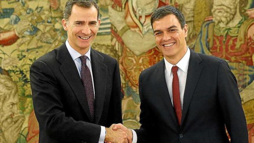 El líder dels socialistes Pedro Sánchez es va entrevistar amb el rei Felip VI