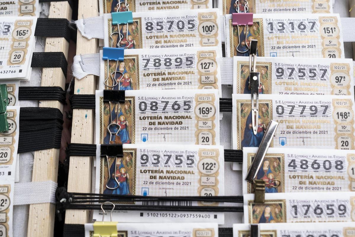 Décimos de Doña Manolita esperan a ser premiados con la Lotería de Navidad