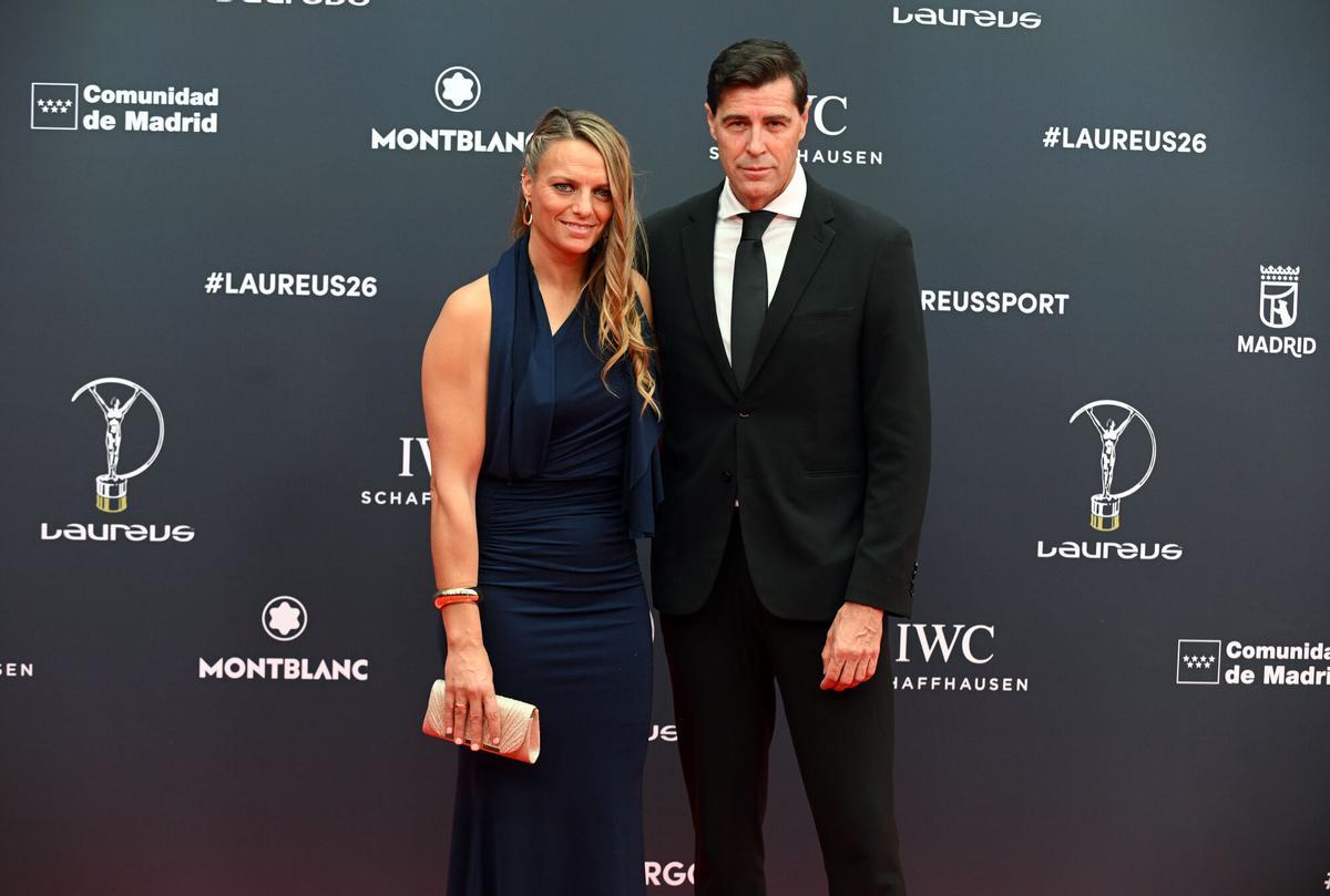 La exjugadora de waterpolo, Jennifer Pareja, durante la gala de entrega de los Laureus World Sports Awards 2026 que se celebran en la Galería de Cristal del Palacio de Cibeles