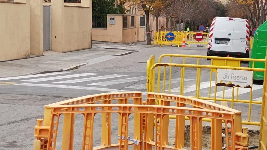 Les obres tallen durant tres mesos el trànsit  a l’estratègica Via Emporitana de Figueres