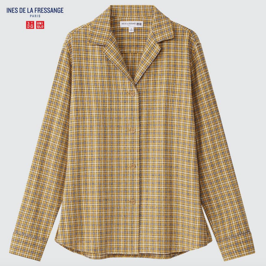 Camisa a cuadros de Ines de la Fressange para Uniqlo.