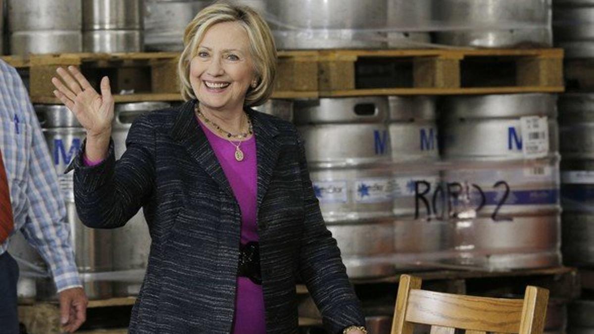 Hillary Clinton, durante un acto de campaña en New Hampshire, el pasado viernes.