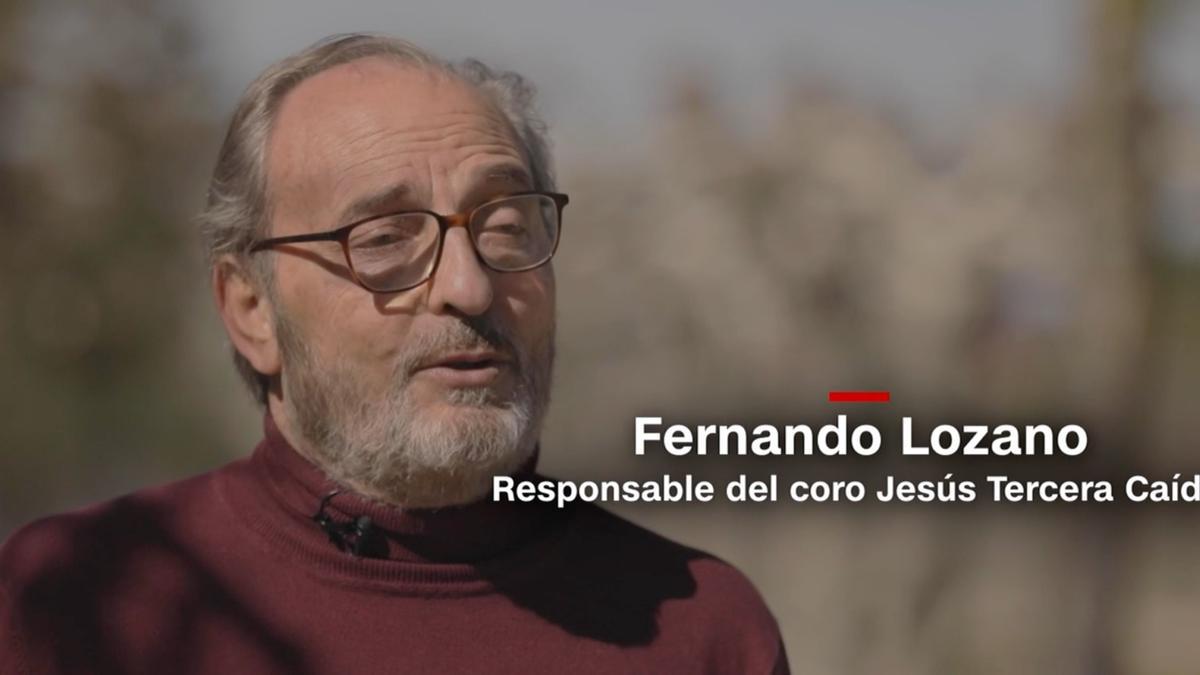 Fernando Lozano, responsable del coro de Jesús en su Tercera Caída.