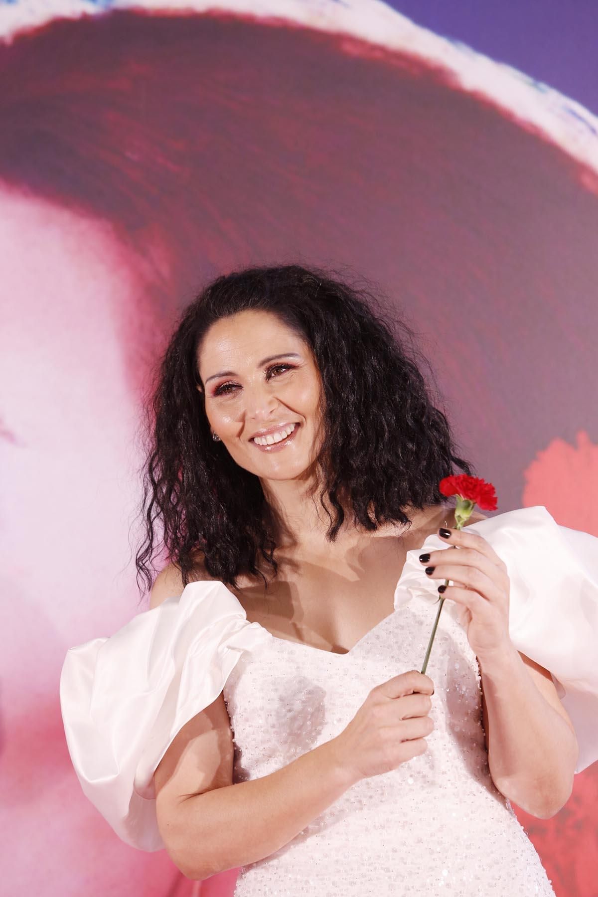 Rosa López en la presentación de 'Mujeres cantan a Rocío Jurado'