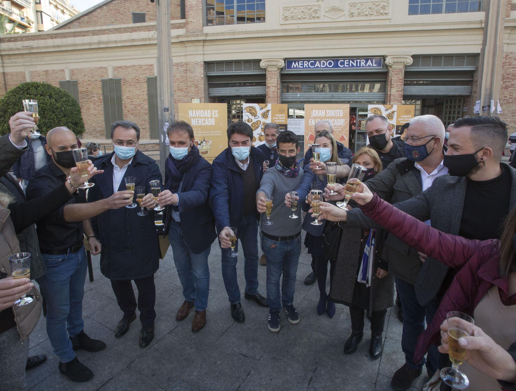 Brindis de Navidad de los mercados municipales