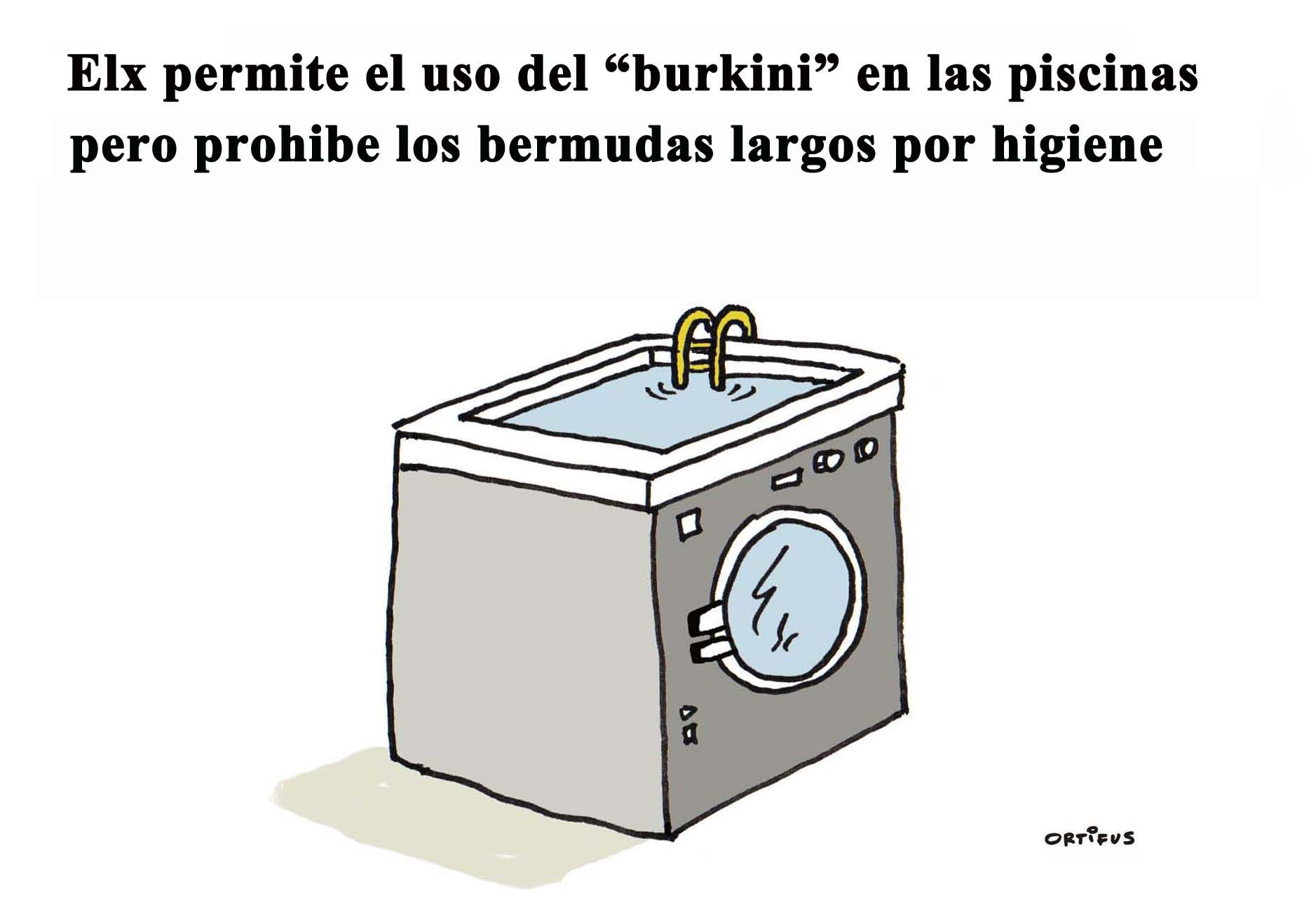 Elx permite el uso del &quot;burkini&quot; en las piscinas pero prohíbe el uso de los bermudas largos por higiene