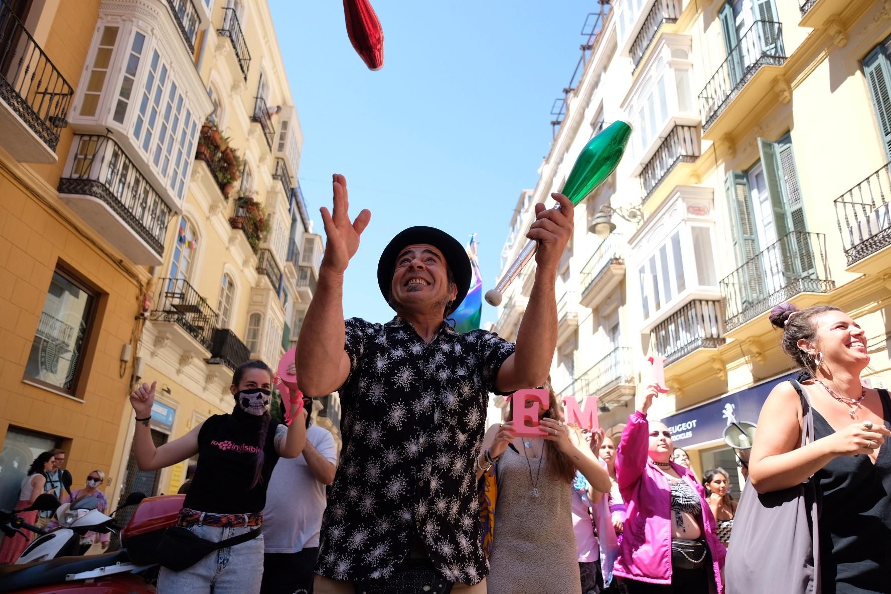 Manifestación de La Invisible contra su desalojo