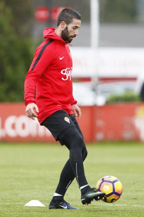 Entrenamiento del Sporting de Gijón