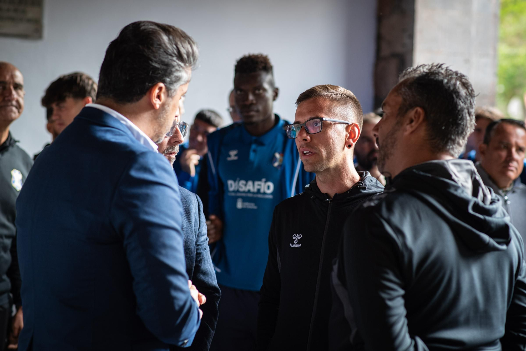 Recepción al CD Tenerife B en el Ayuntamiento de La Laguna