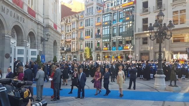 Alfombra azul de los premios "Princesa de Asturias" 2017