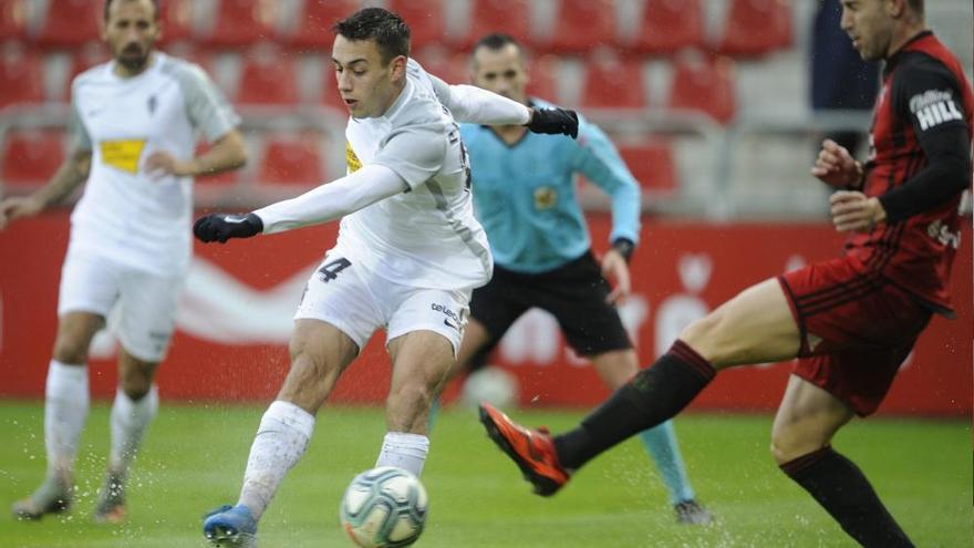 El partido entre el Mirandés y el Sporting, en imágenes