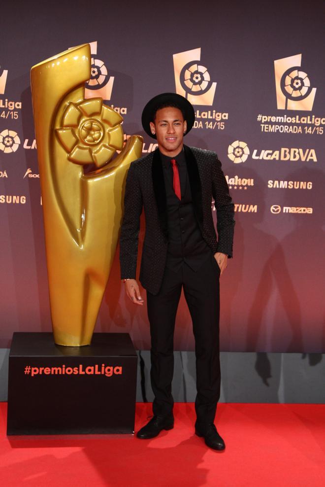 Neymar en los premios de la Liga 2015