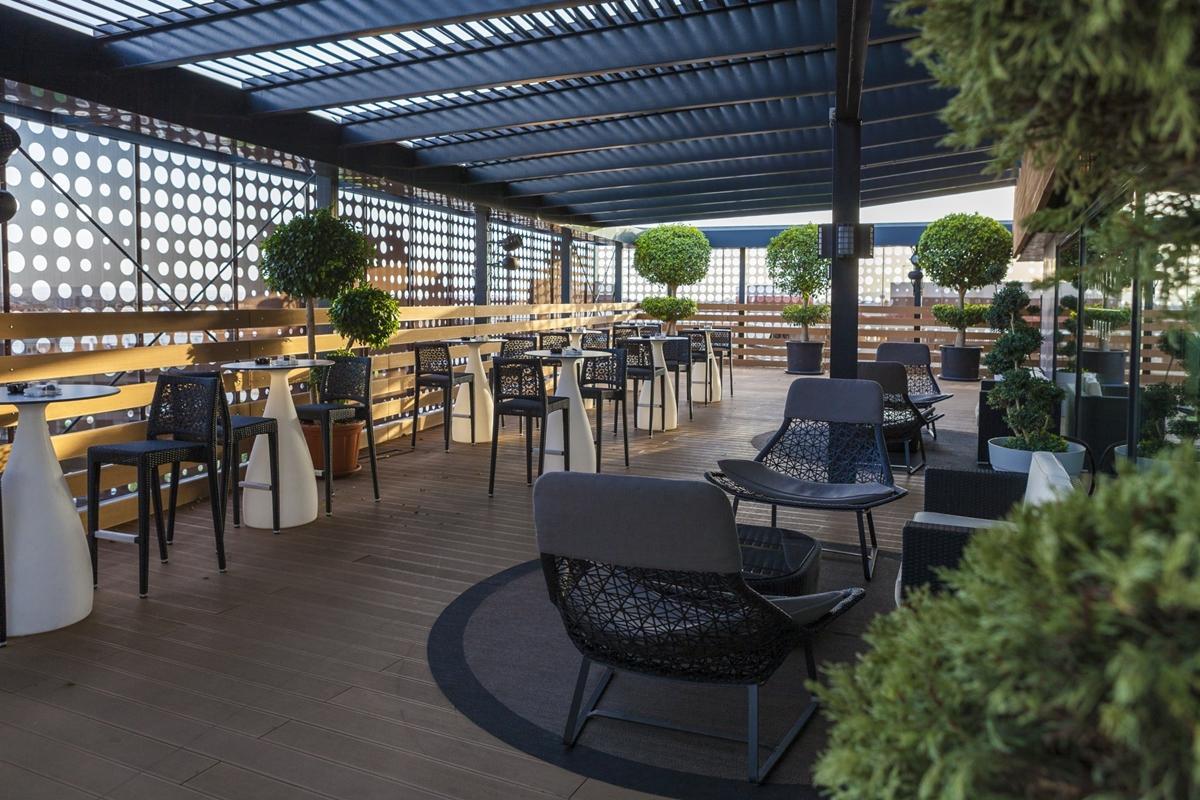 Terraza del hotel Eurostars Palace.