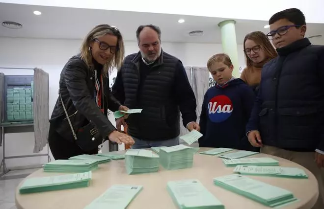 2-D Elecciones Andaluzas/Candidatos y autoridades ante las urnas