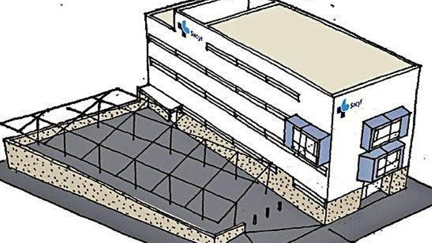 Imagen virtual del proyectado nuevo centro de salud Parada del Molino.