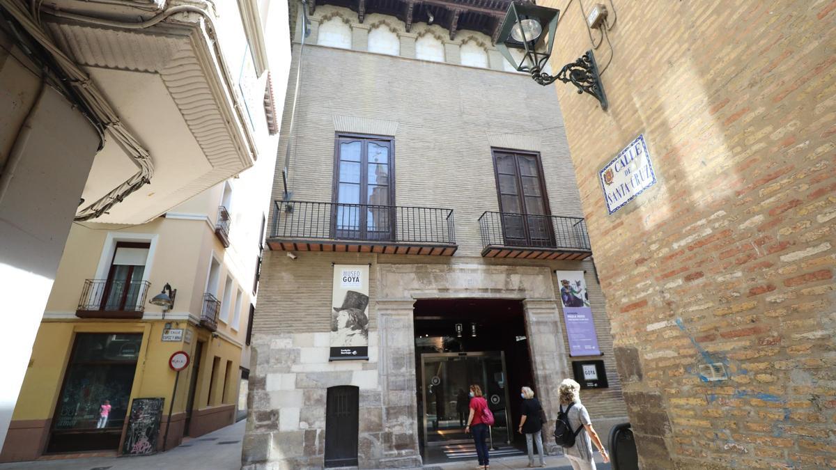 La actual fachada del Museo Goya, en la calle Espoz y Mina.
